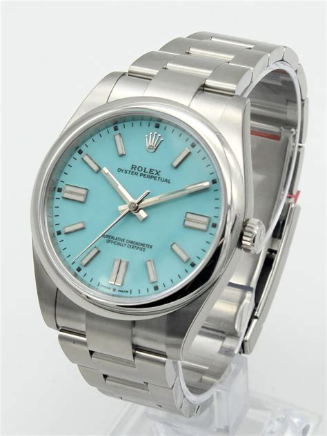 rolex turquoise dial 41mm